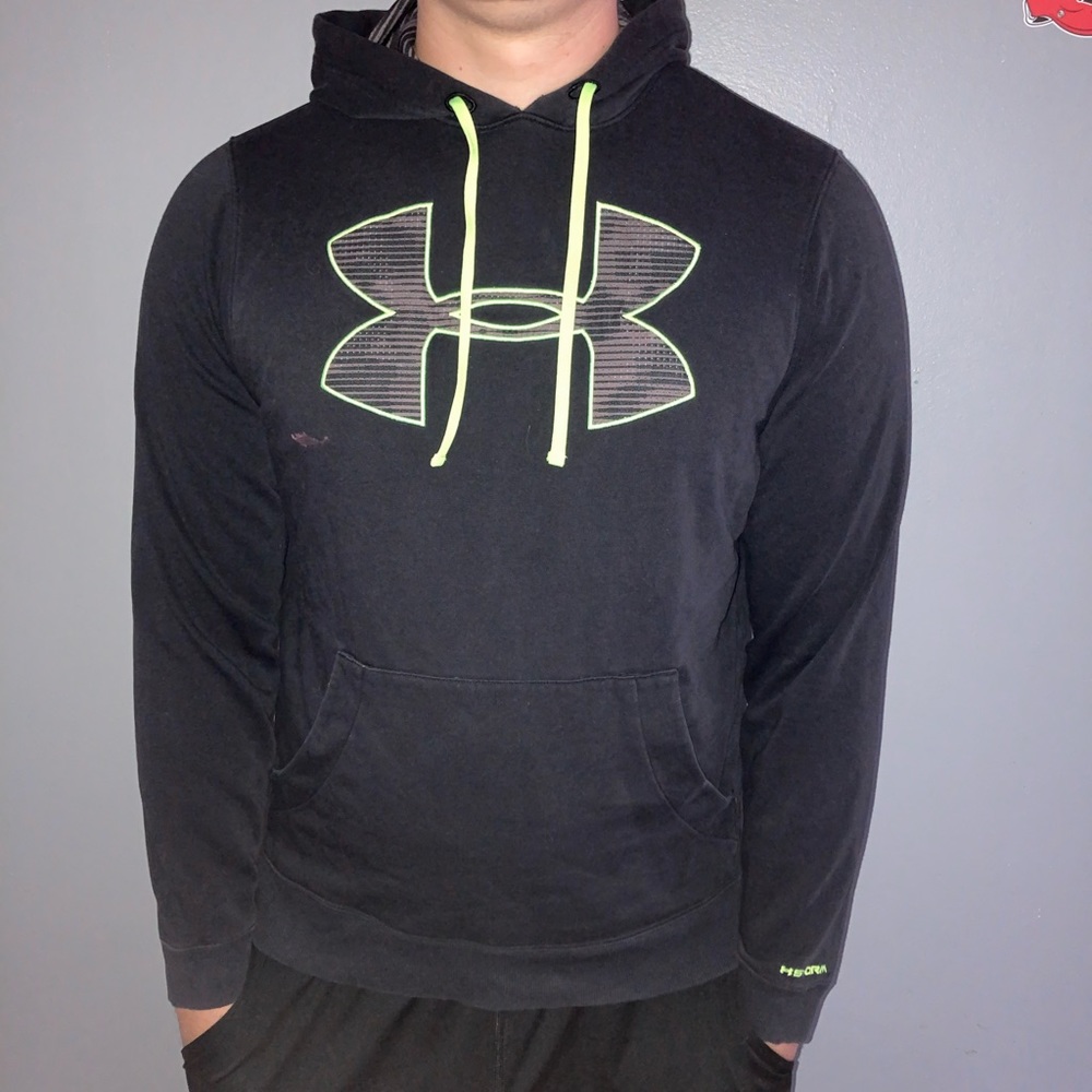 Neon Green and Black Hoodie Under Armour